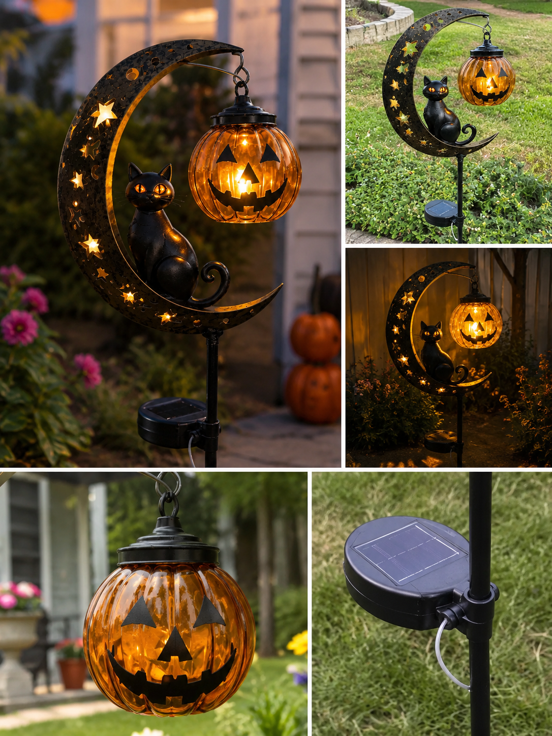 π₯50% OFF TODAYπ₯ Solar Halloween Garden Stake Light ππ» Spooky Outdoor Yard Decor for Garden, Porch & Pathway