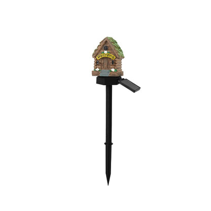 ✨ Solar Mushroom Cottage Garden Light – Warm Fairy-Tale Glow for Flower Beds