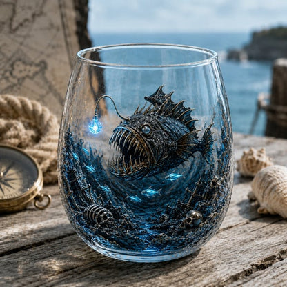 🌊 7-Piece Legendary Ocean Treasure Crystal Set for Whiskey Lovers & Home Bar Collectors ⚓✨