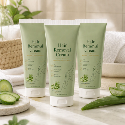 Ahlwo Painless Depilatory Cream – No Razor Bumps, No Harsh Odor