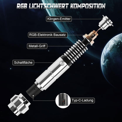 Legendary Luke Skywalker RGB Lightsaber – Motion-Activated with Infinite Colors