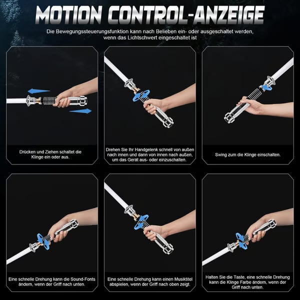 Legendary Luke Skywalker RGB Lightsaber – Motion-Activated with Infinite Colors