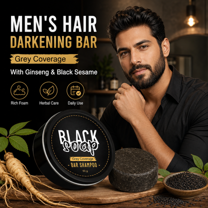 🔥Natural Gray Hair Darkening Shampoo Bar