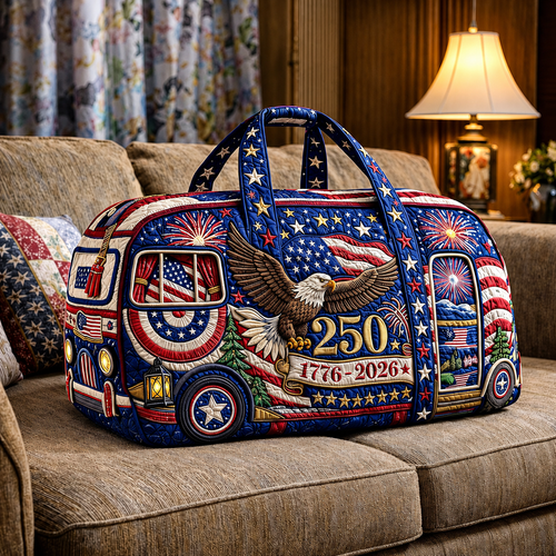 🔥LAST DAY 50% OFF 🗽🇺🇸 American 250th Anniversary Quilted Travel Duffle Bag