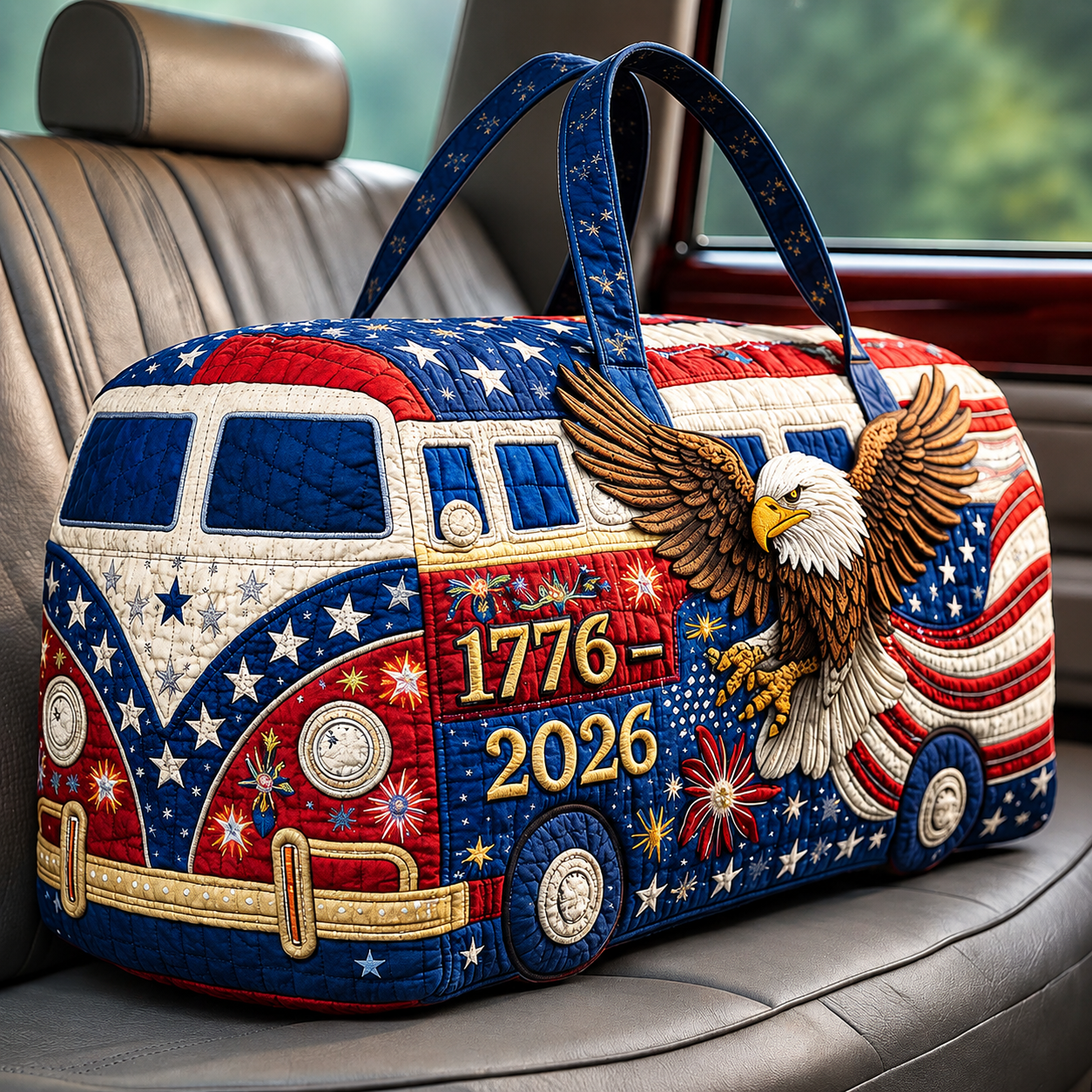 🔥LAST DAY 50% OFF 🗽🇺🇸 American 250th Anniversary Quilted Travel Duffle Bag