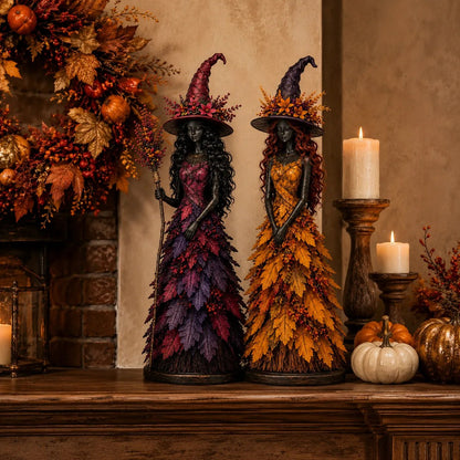 🔥LAST DAY 50% OFF - 🧙‍♀️Enchanted Autumn Witch Figurine