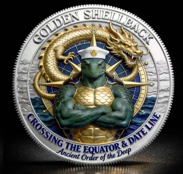⭐2026 Sale: Up to 49% OFF  ⚓🐢Golden Shellback Cap