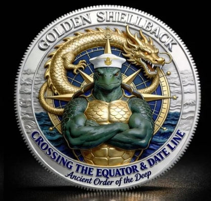 ⭐2026 Sale: Up to 49% OFF  ⚓🐢Golden Shellback Cap