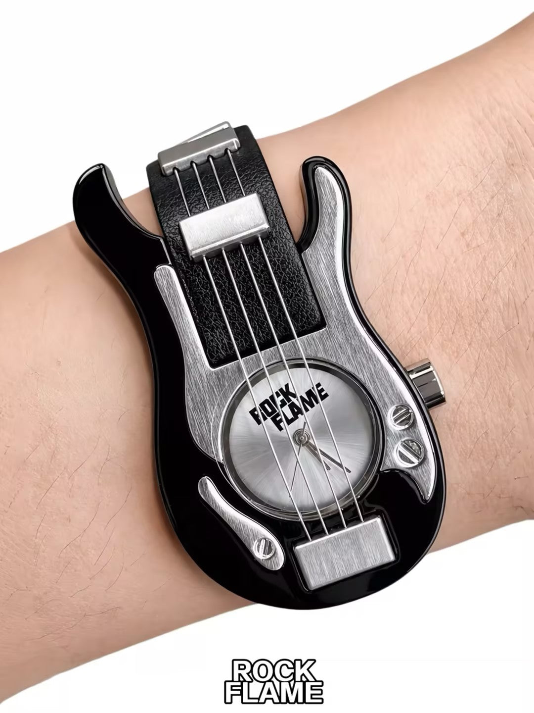 Vintage Punk Rock Leather Strap Wrist Watch