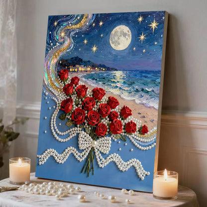 ✨ Create Stunning Pearl Art Easily | Relaxing DIY Gem Painting Wall Decor