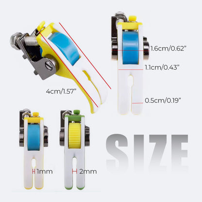 4 Pack Plastic Roller Presser Foot, Smooth Sewing For Multiple Fabrics
