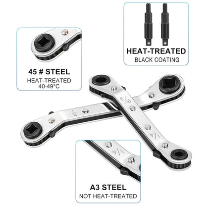 AC Wrench 2-Piece Kit with Hex Bits